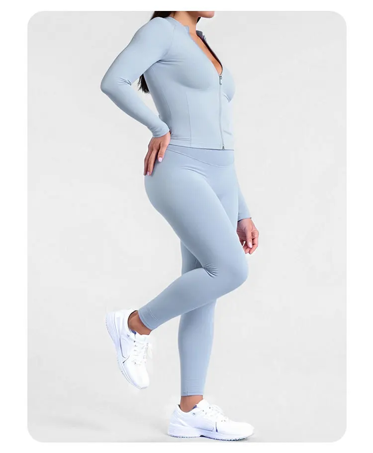 Ensemble Yoga Femme : Legging & Veste Zippée