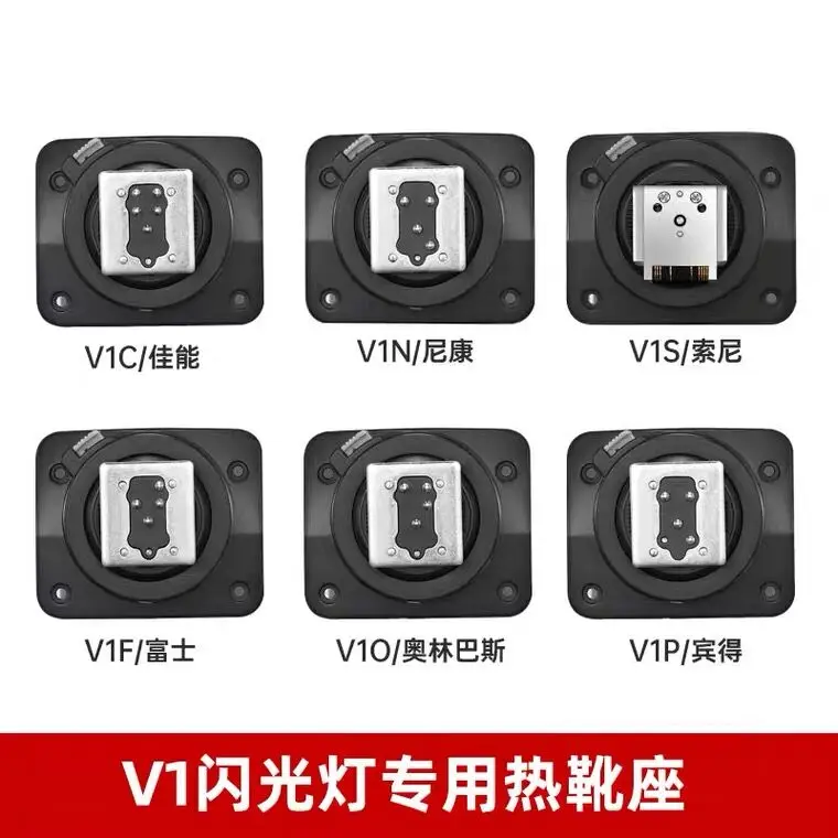 Godox V1 Hot Shoe Mounting Foot Fix Compatible Godox Speedlite V1 V1C V1N V1S V1F V1O V1P Flash Hot Shoe Replace Accessories on camera flash camera flash hot shoe adapter