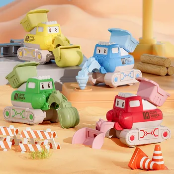 1pc Mini Excavators Fun Construction Car Toys Educational Children Cognitive Interactive Puzzle Toys Creative Excavator Toys Chr 1