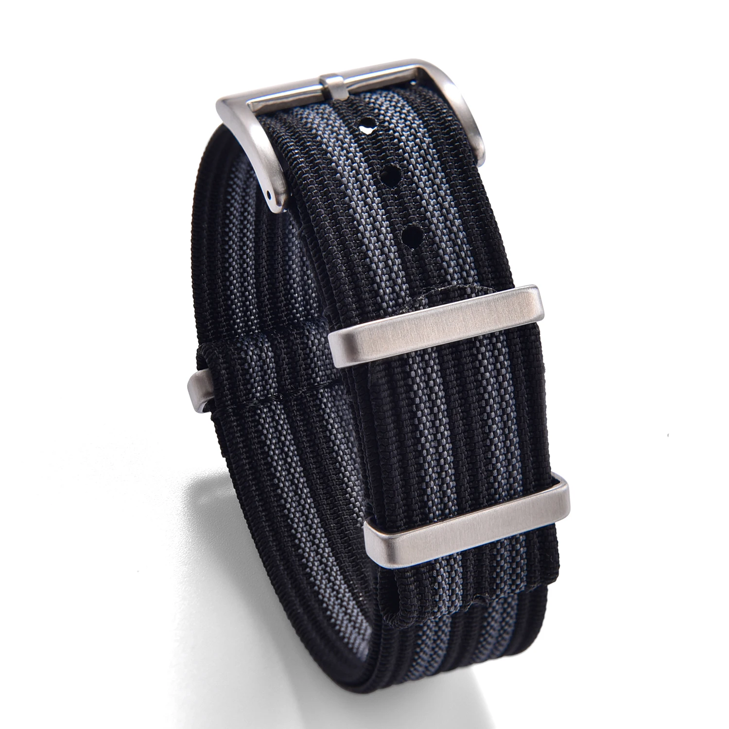 Ribbed Nylon Canvas Watch Strap - Universal Men's Sport Bracelet
