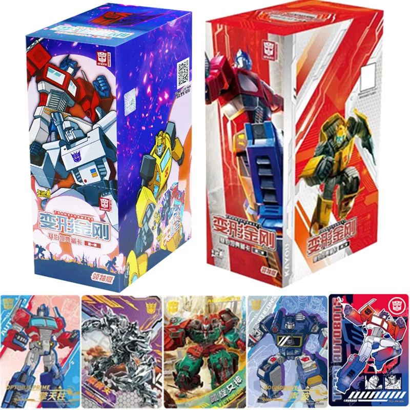 I Più Nuovi Trasformatori Anime Kawou Original Card Autobots Convoy Megatron Bumblebee Toy Regalo Di Compleanno Album Raro 90 Pezzi