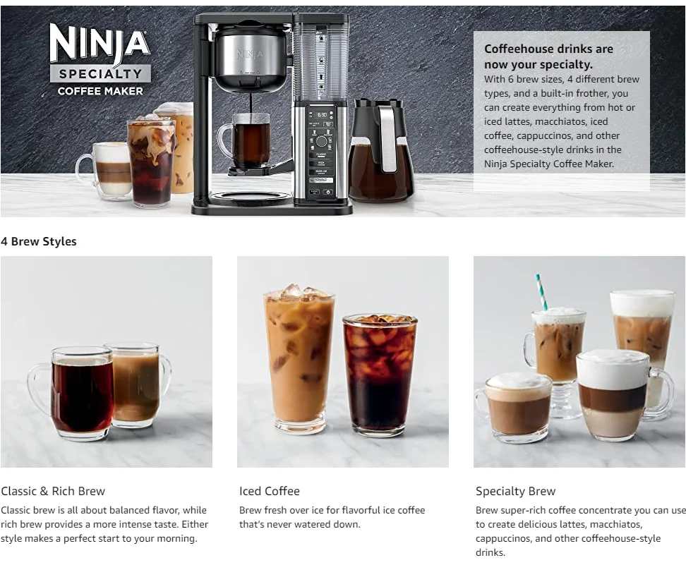Ninja Cm401 Specialty 10-cup Coffee 