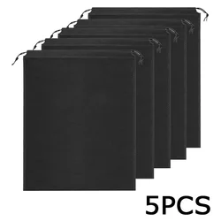 Portable Non-Woven Shoe Travel Pouch with Drawstring Closure (5PCS)