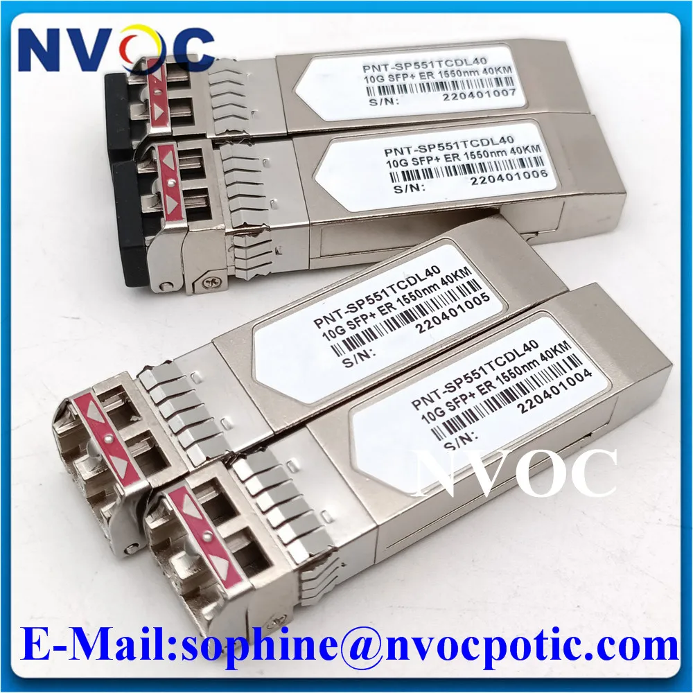 5Pcs 10G Sfp + Ricetrasmettitore Er 40Km 1550Nm Modulo Connettore Lc A Doppia Fibra Interruttore Router Ottico