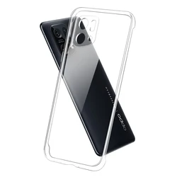 Crystal Clear Protective Silicone Phone Case - Ultra Transparent Back Cover for OPPO Find X5 Lite 5G (Clear)