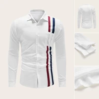 Camisas Estilosa Masculina Mamga Longa Lapel 3