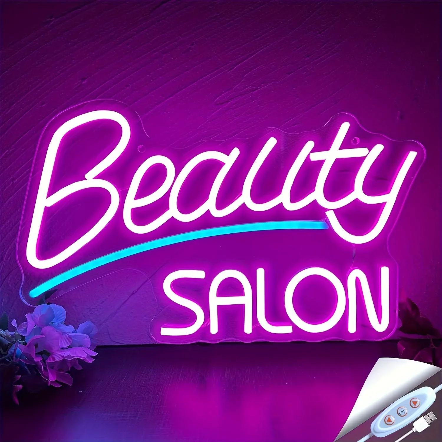 Beauty Salon Neon Signs USB Powered LED Neon Light Sign Wall Decor for ...