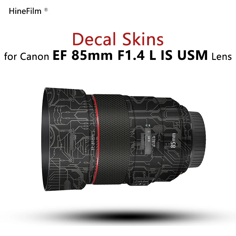 Per Canon Ef85 F1.4 Lens Sticker 85-1.4 Wrap Cover Skin Per Canon Ef 85Mm F/1.4L Is Usm Lens Decal Anti-Scratch Protector Coat