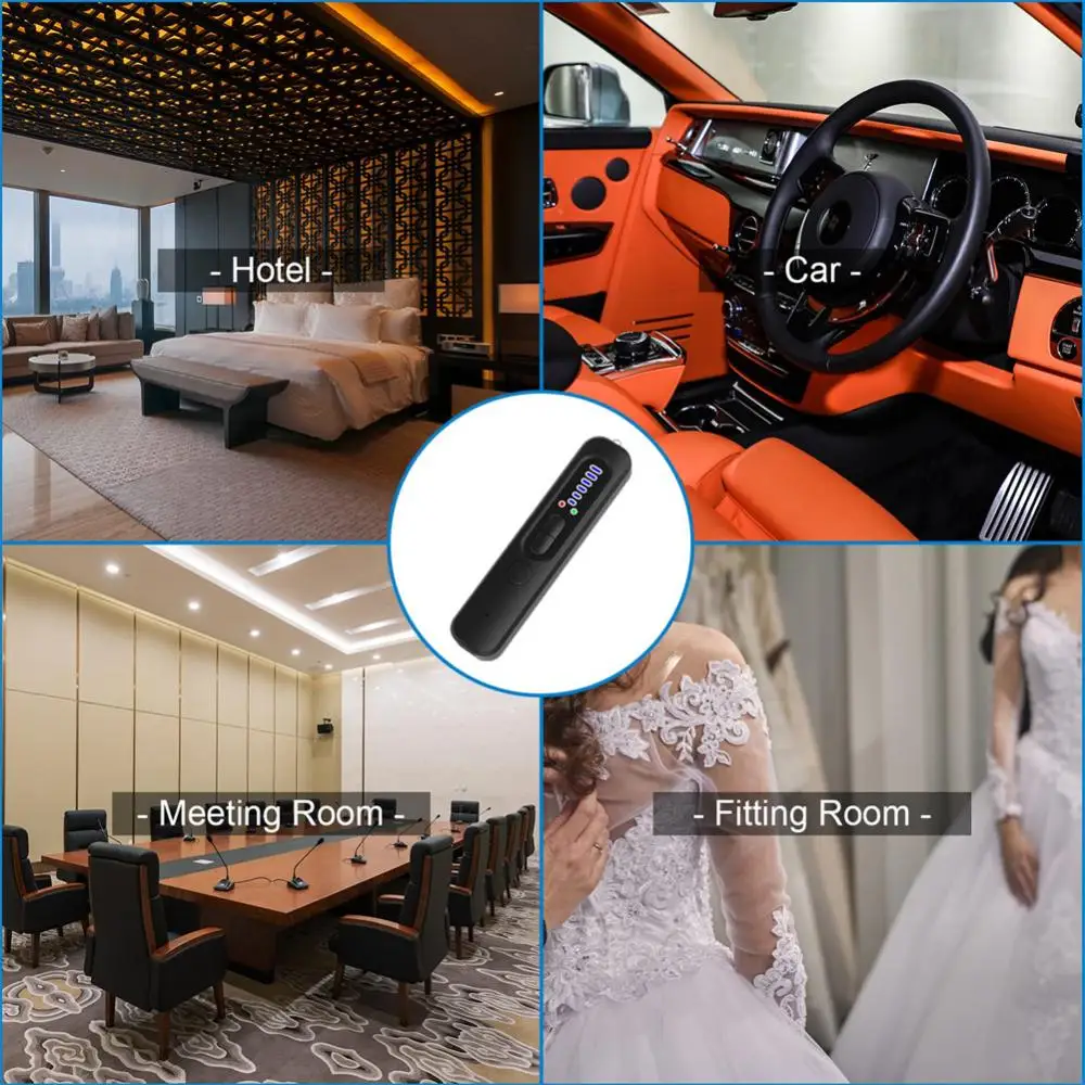 Full Range Camera Hidden Finder Anti Spy Bug Listening Device GPS Tracker RF Wireless Signal Scanner X13 hidden camera detector infrared camera detector camera detector signal detector For Home Office Travel