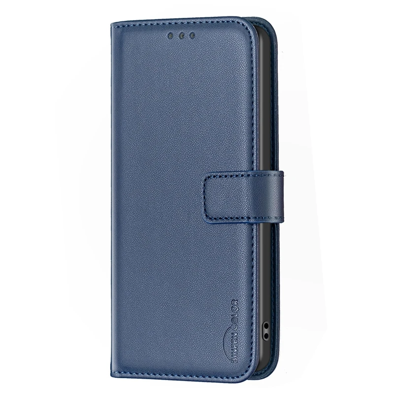 Stylish Solid Color Leather Wallet Phone Cover with Magnetic Closure