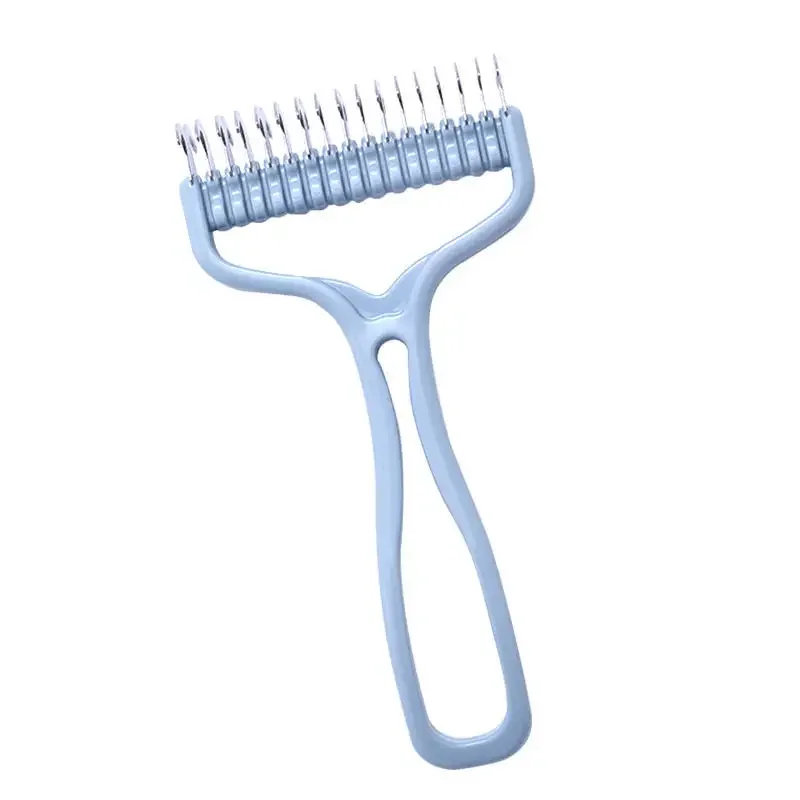

Pets Fur Knot Cutter Dog Grooming Shedding Tools Pet Cat Long Hair Removal Comb Brush Double Sided Design 11 / 17 Teeth Option