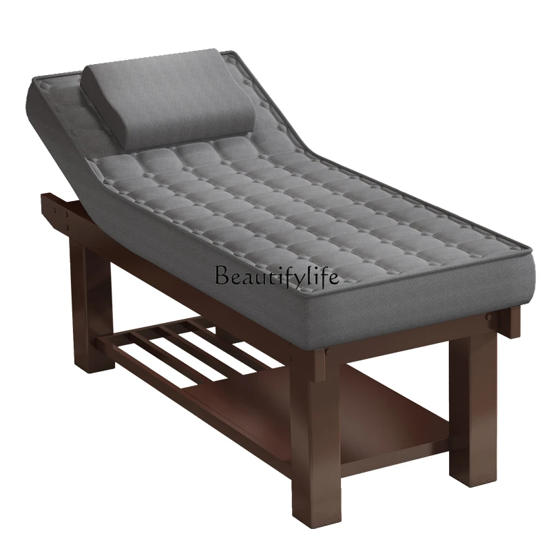 Solid Wood Latex Beauty Salon Special Medical Massage Physiotherapy Bed Tattoo Embroidery Body Ear Cleaning adjustable folding massage bed physiotherapy massage bed solid wood tattoo facial bed widened household multifunctional