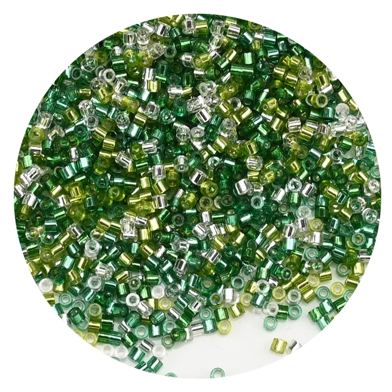 11/0 japanische silbrige Glas-Zylinderperlen für die Herstellung von Bastelschmuck, 20 Farben, 1,6 mm, silbrige, farbig gefütterte Mini-Perlen, 1111 Stück/Packung – Detail 28