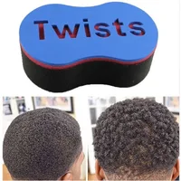 Oval Double Sides Magic twist hair brush sponge,Sponge Brush for Natural,afro coil wave dread sponge brushes Hair Curler 1