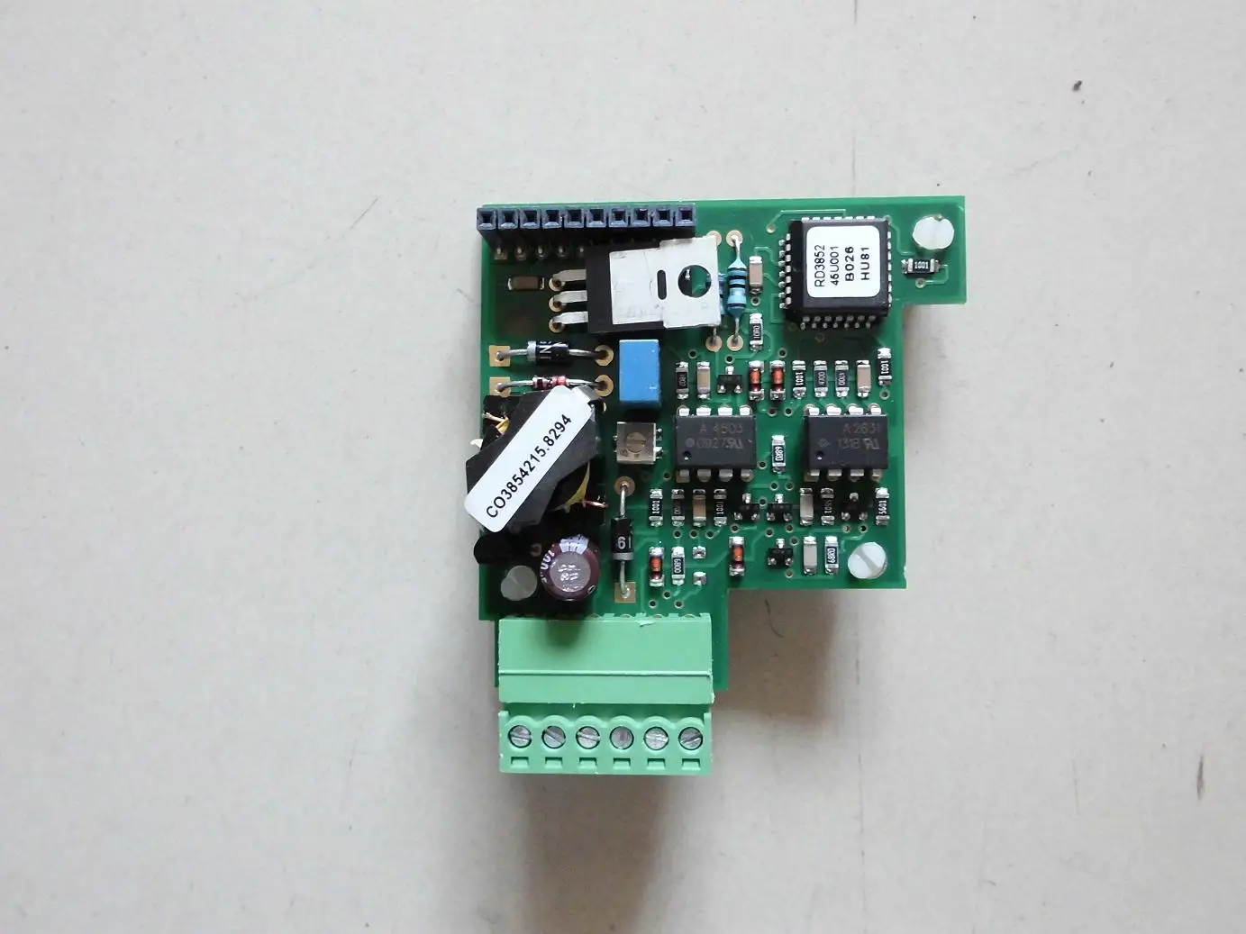 

Ah387775u001 Euro590 coding board 590 governor coding feedback board