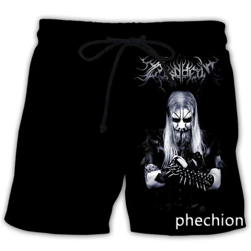 Phechion New Fashion Men Women Dark Funeral With 3D Printed Casual Shorts Novel Street Wear Men'S Loose Sports Surfboard Shorts 5