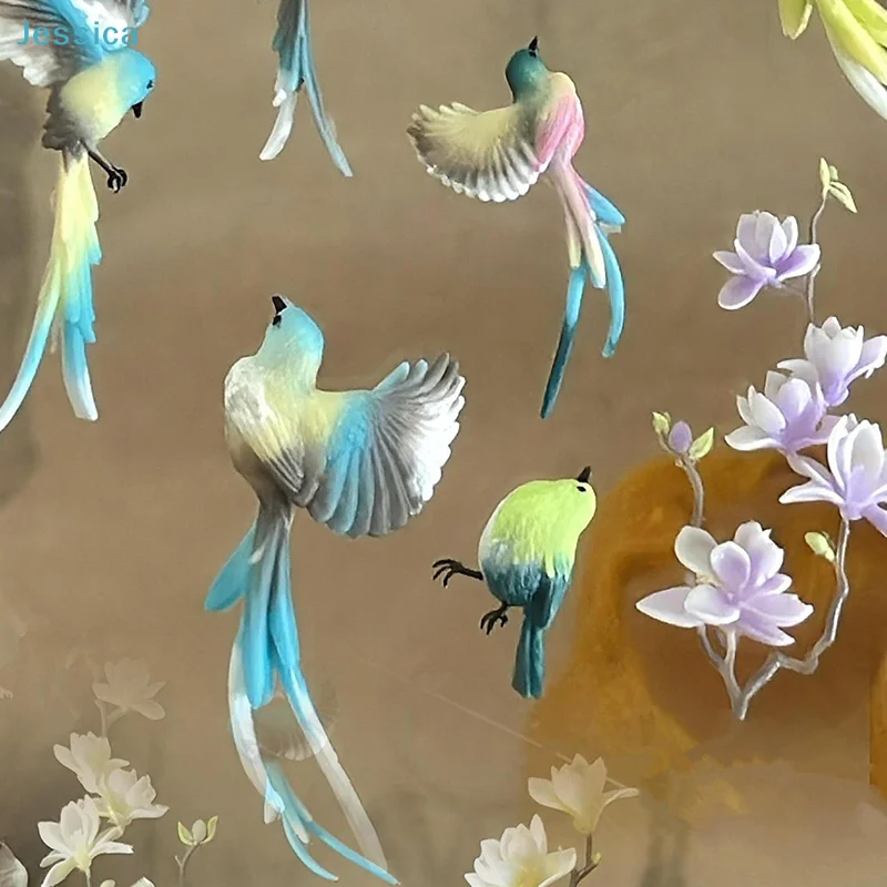 ♥ 3D 실리콘 네일 아트 몰드-리본 보우 발레 슈즈 리프 버드 디자인 DIY 네일 데코 투명 매니큐어 템플릿