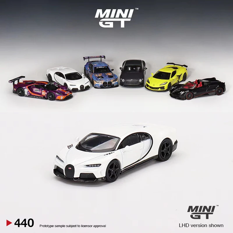 

Мини GT 1:64 модель автомобиля Buga Chiron литой супер-автомобиль Белый #440 LHD