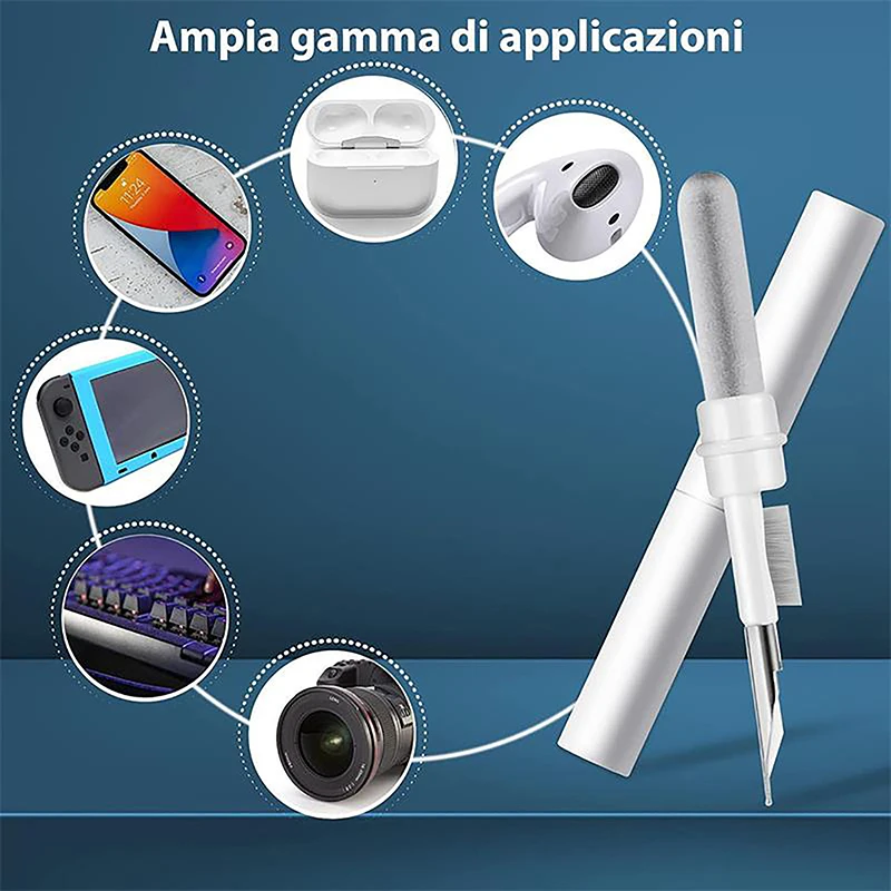 Multifunctional Headphone Cleaning Pens Bluetooth Earphone Cleaning Tools Phone PC Screen Keyboard Integrated Brush Kit cleaning tool earbuds cleaning pen earphone cleaner kit
