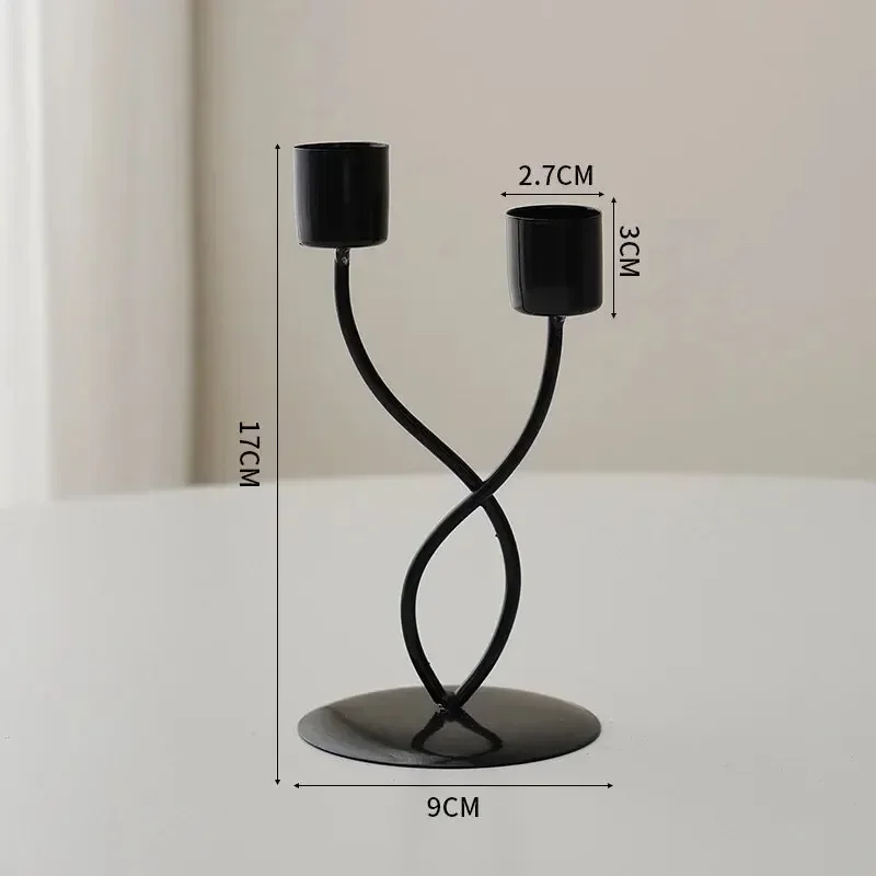 Candlestick Crafts Desk Candle Ornament Candle Holder For Dining Room Thanksgiving Wedding Festivals Romantic Decorations Candle Holders