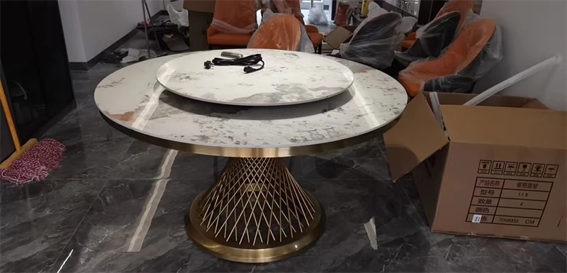 طاولة طعام بتصميم دائري فاخر 8 | طاولة طعام بتصميم دائري فاخر