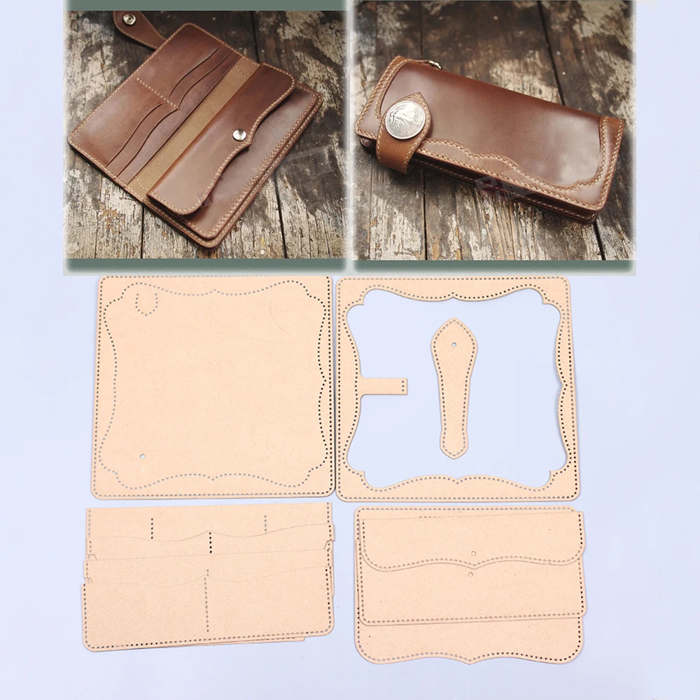 20x9x2cm vintage cardholder wallet sewing pattern leather craft die cutting template