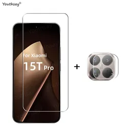 Premium Tempered Glass Screen Protector with Phone Camera Lens Film - Xiaomi 15T (1 Glass and 1 Lens)
