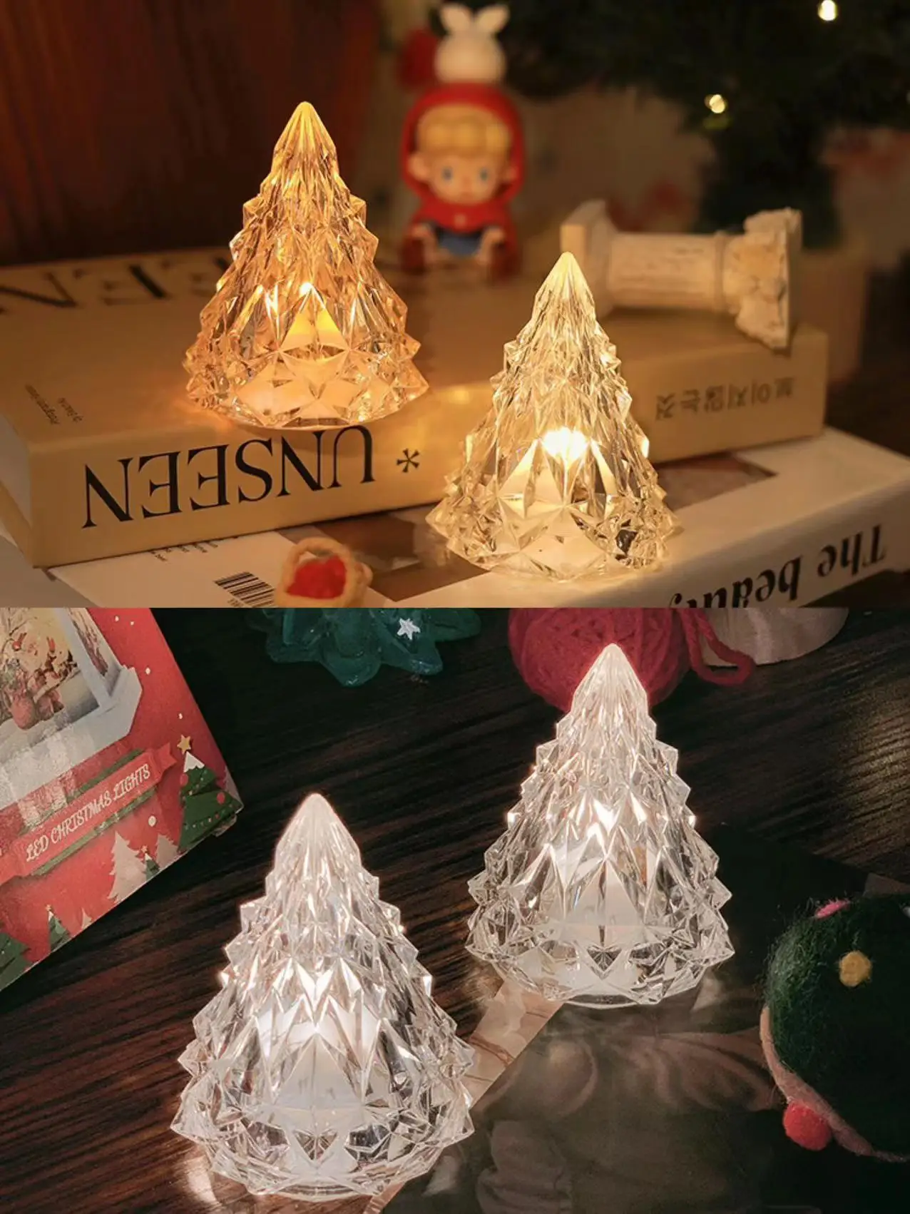 

Ins style iceberg night light ambient light Christmas decorations desktop ornaments bedroom