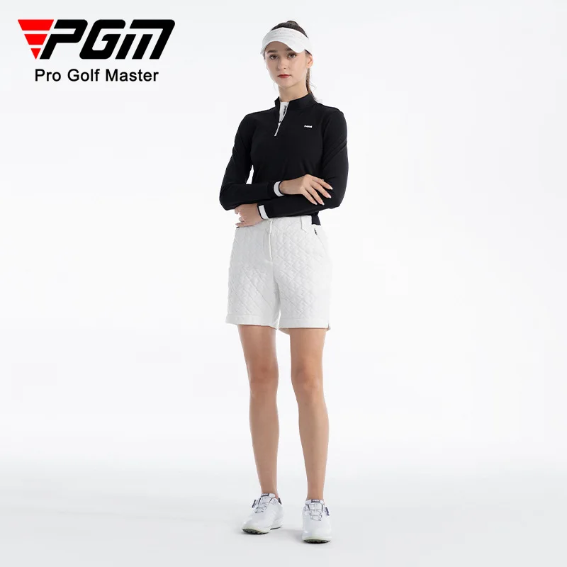 PGM Golf Pants Women's Autumn/Winter Cotton Sports Shorts Light Heating Inner Elastic Belt Comfortable and Warm