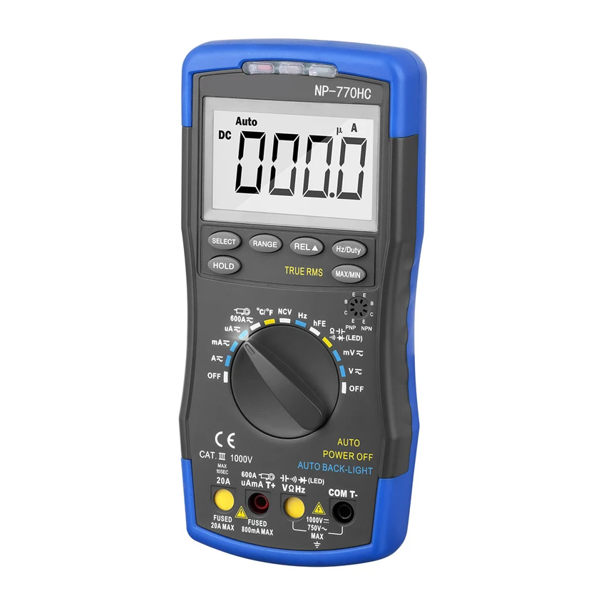 Digital-Multimeter-770HC-Auto-Ranging-AC-DC-Voltage-Current-True-RMS ...