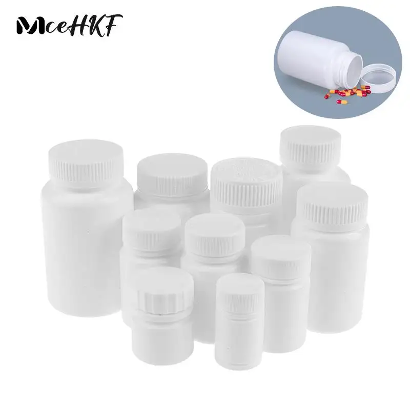 

1Pcs 20ml-200ml Medicine Capsule Pill Refillable Bottle Empty Plastic Bottle Food Grade Container