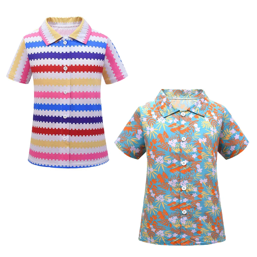 

Cos Ken Cosplay Costume Outfits Fantasy Printed Shirts Accessories For Children Kids Roleplay Halloween Carnival Party Suit