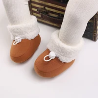 VALEN SINA Winter Baby Cute Shoes Brown Boys and Girls Walking Shoes Preschool Comfortable and Soft 0-18M Newborn Warm Knitted 6