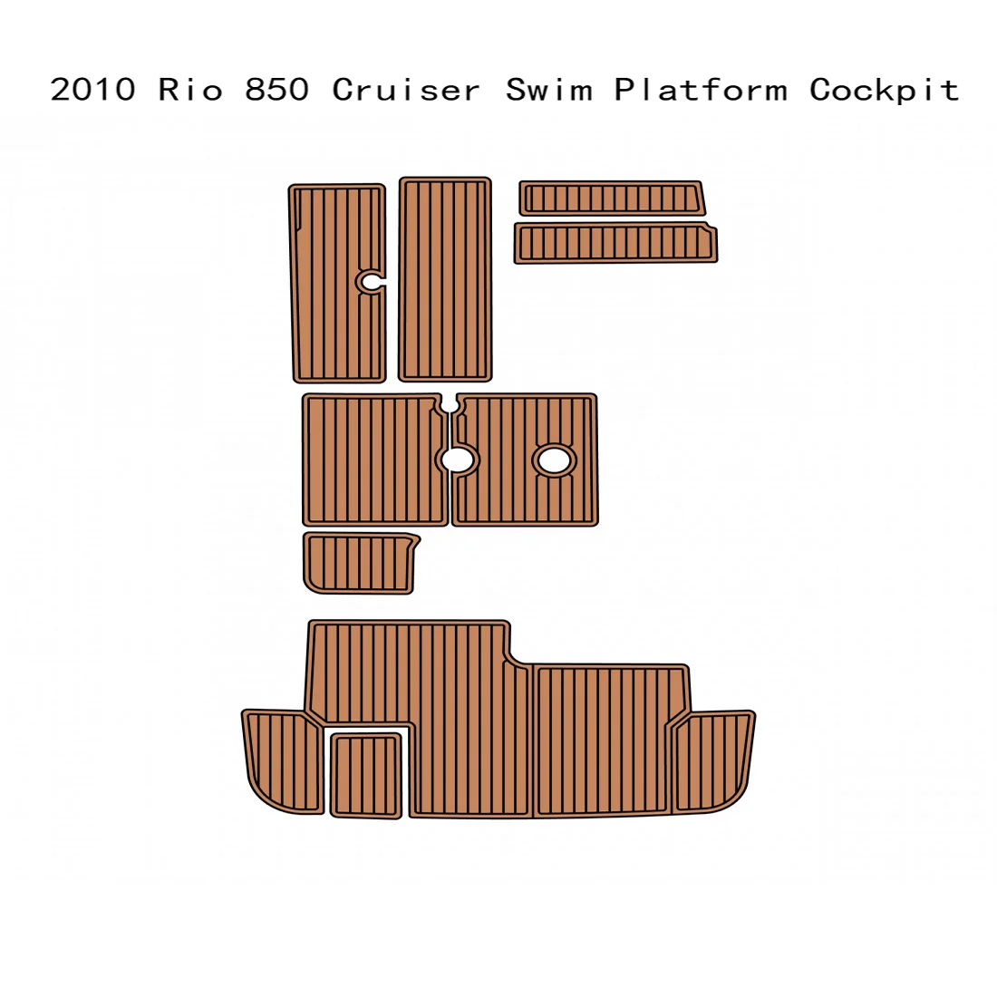 

2010 Rio 850 прогулочная платформа для плавания, лодка-кабина из ЭВА, напольная подушка из искусственного тика