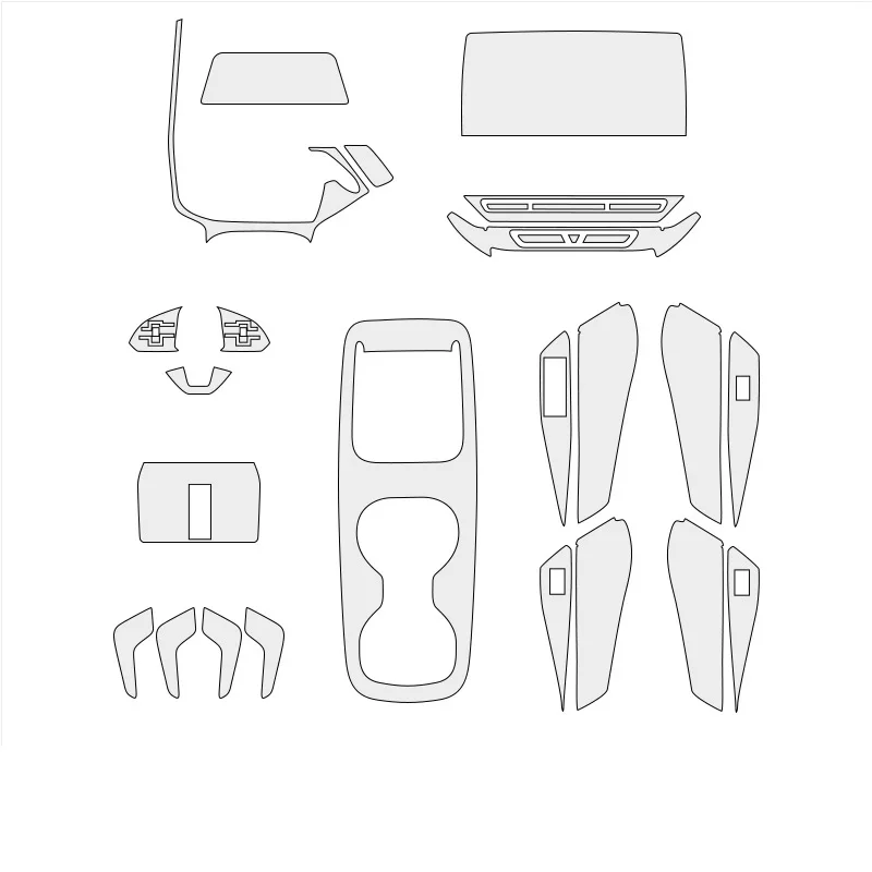 

Tpu Transparent Film for Volkswagen VW ID 3 ID3 Car Protective Interior Sticker Center Console Gear Navigation Window Door Panel