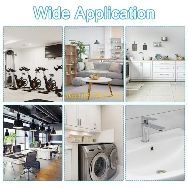 C4DF แพ็ค 30 Flush Type ปลั๊กรูสีขาวเจาะรูสกรู Caps สำหรับตู้ตู้ชั้นวางใส่ End Caps 2