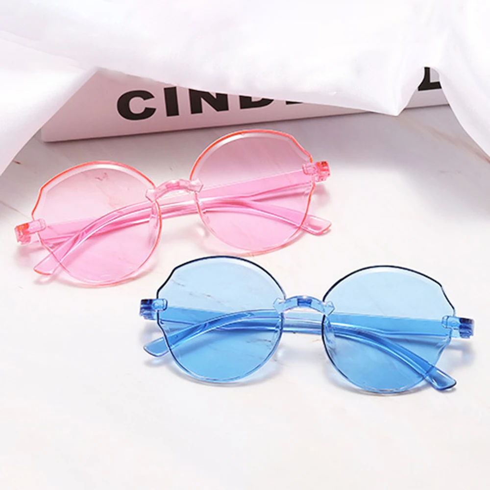 Frameless Irregular Jelly-colored Men Focthuch Sh Glasses Store Bicycle Women Polarized Clip Aviator Interior Accessories Parts