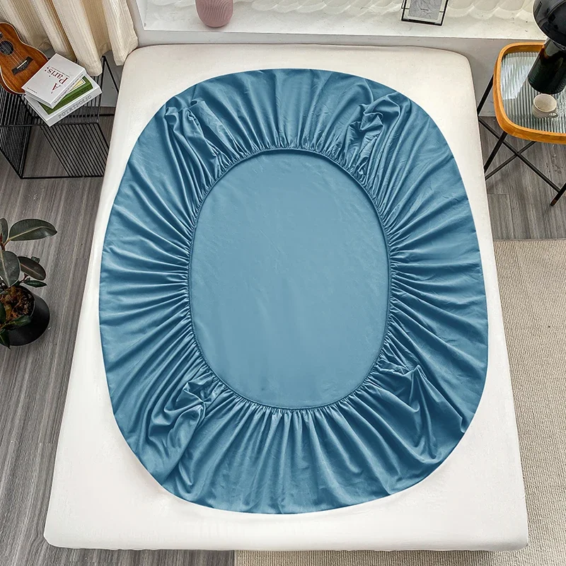Double Bed Sheets Couple Elastic Fitted Sheet  Microfiber  Ultra-Soft Hotel Luxury Mattresses cover Queen single king Size 3