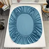 Double Bed Sheets Couple Elastic Fitted Sheet  Microfiber  Ultra-Soft Hotel Luxury Mattresses cover Queen single king Size 3