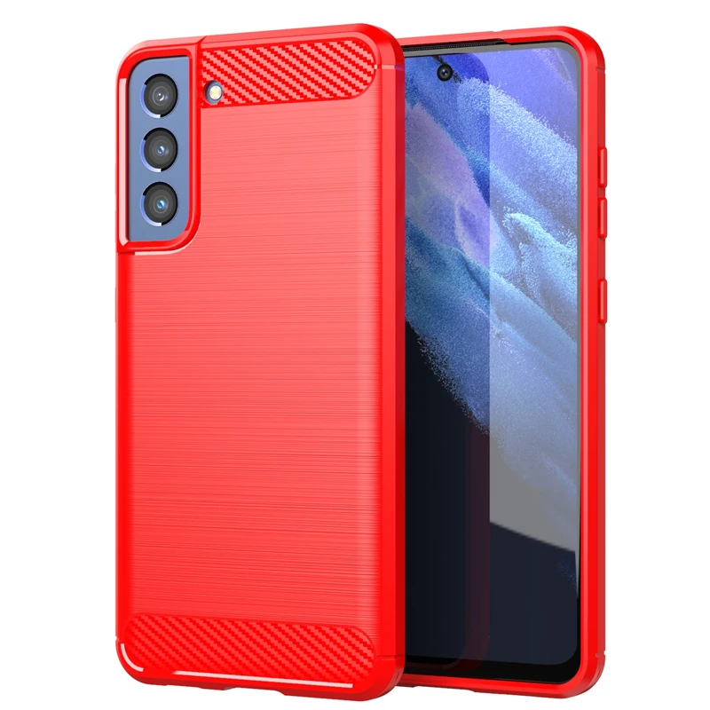 Shockproof Carbon Fiber TPU Slim Phone Case - Bumper Design
