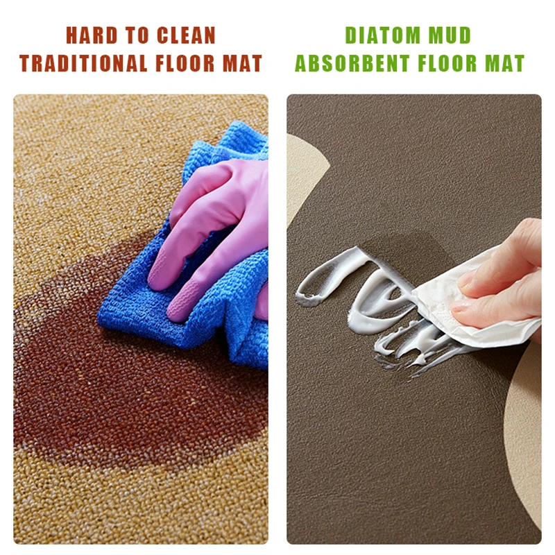 Bath Mat Diatom Mud Absorbent Floor Mats Anti-slip Entrance Doormat Bathroom Carpet Toilet Area Rugs 욕실 바닥 매트 Alfombra De Baño 5