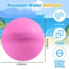 6/12/24Pcs Reusable Water Balloons Soft Silicone Water Bomb Quick-Fill Water Balls Summer Pool Beach Party Fun Game Water Toy 5