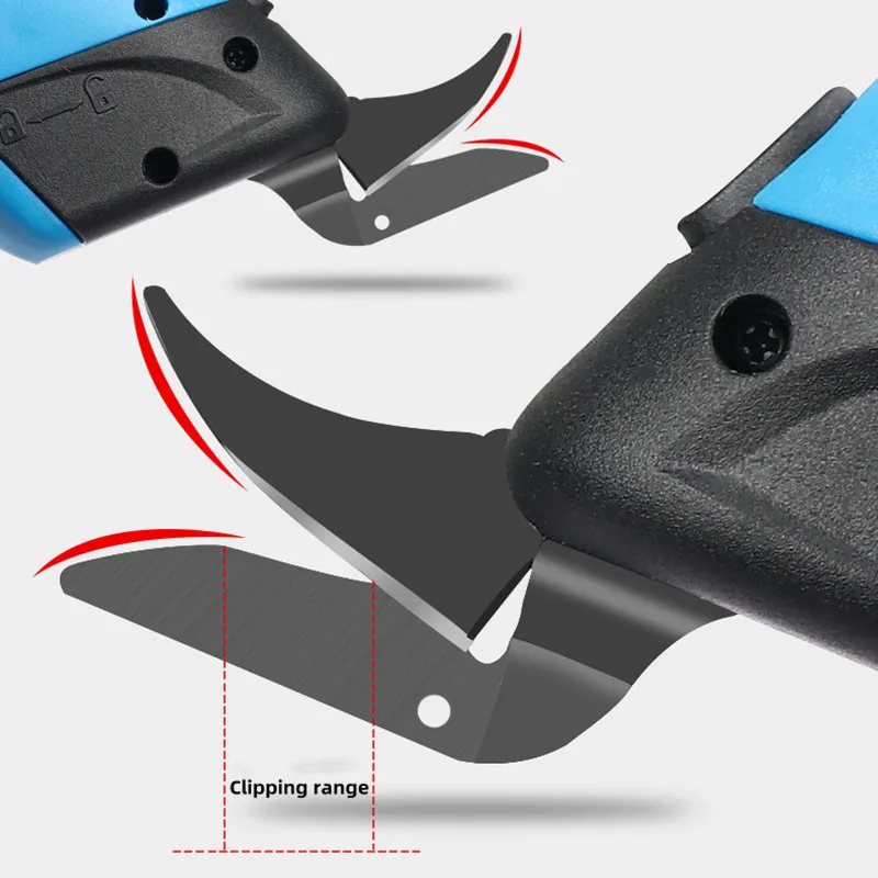 ZK40 Electric Scissors Cloth Cut Machine Lithium Charging Leather Sewing Tailor Scissor Tungsten Steel Blade Portable Hand Tool 5