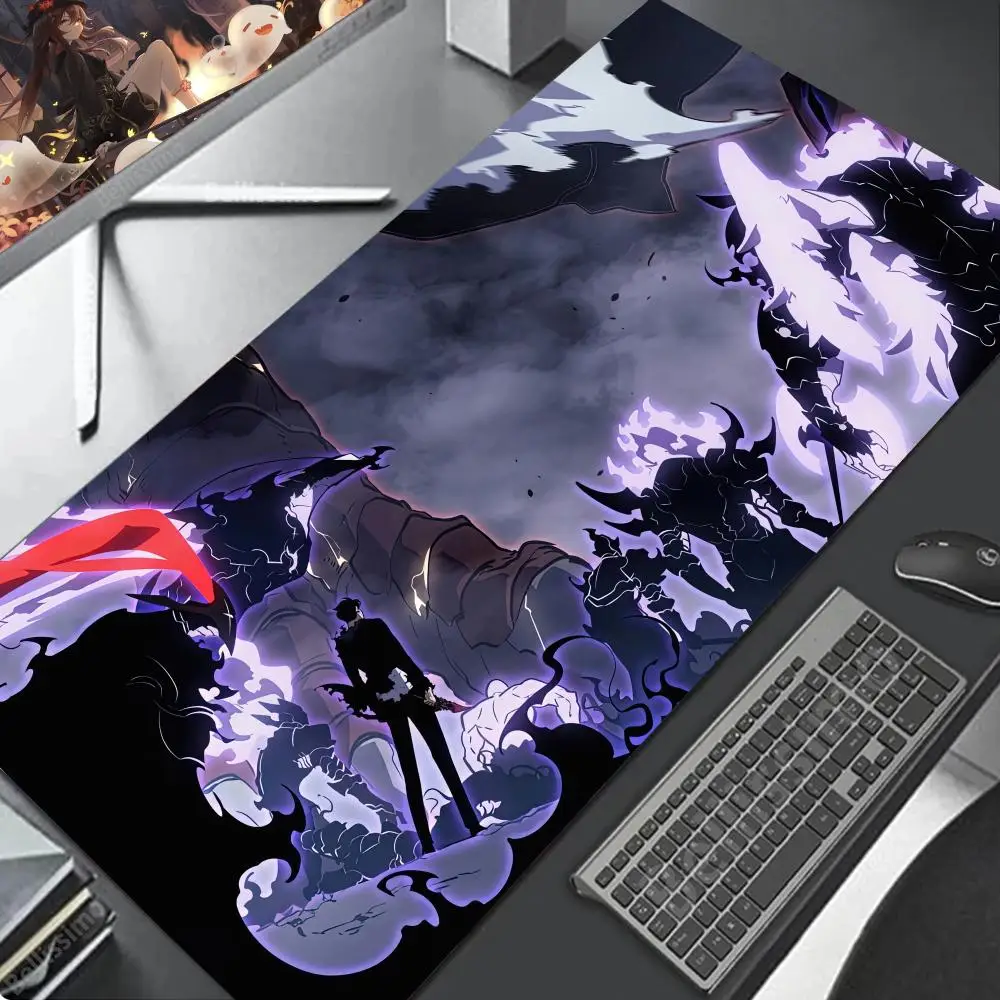 Enhanced Title: Gamer Leveling Mouse Pad - Large Rubber Desk Accessory with Kawaii Design