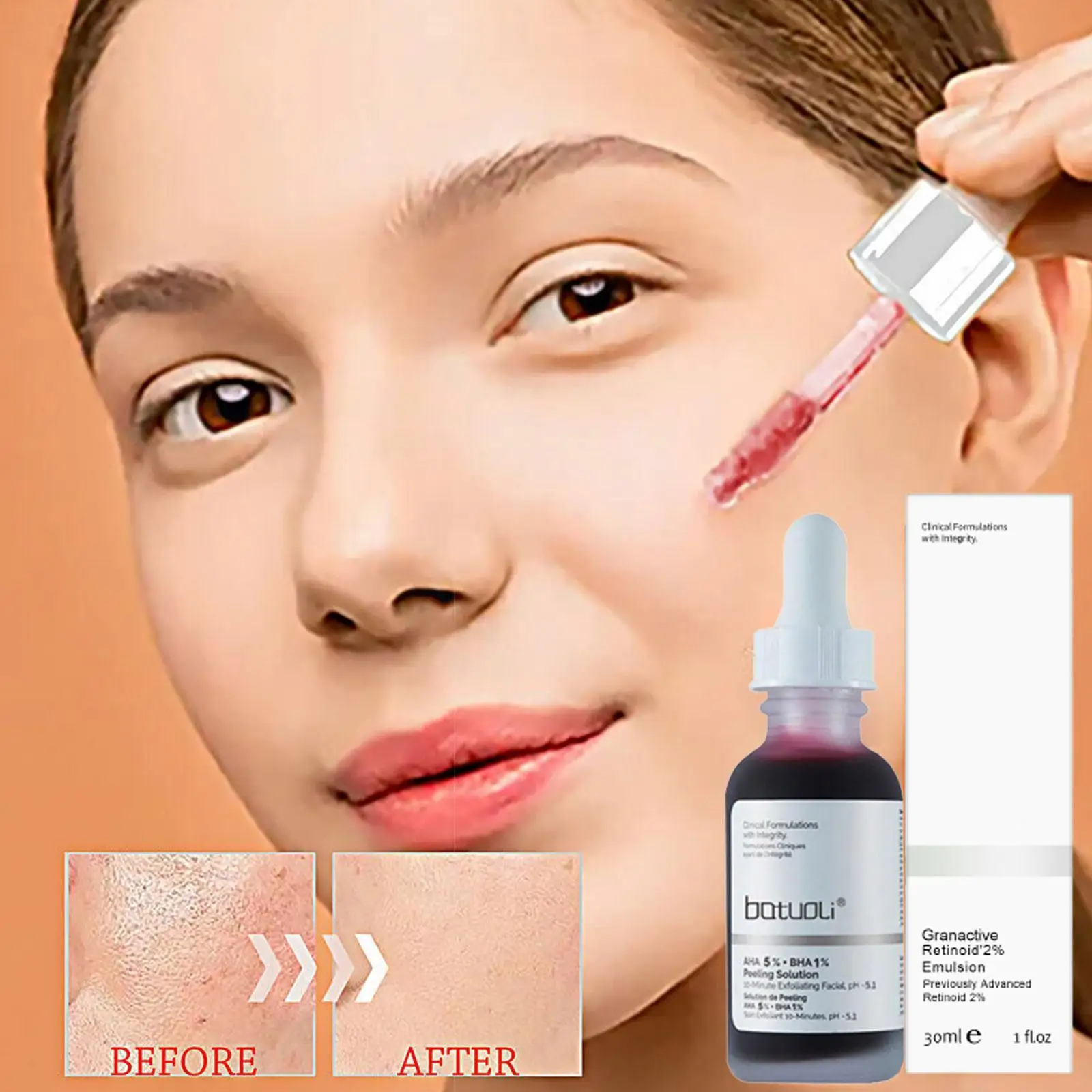 32ml Fruit Acid Salicylic Acid Essence Shrink Pores Repair Nourish