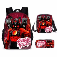 Skibidi Toilet Titan Speakerman children's backpack boy School Bag For Teenage kids Backpack Anime Travel Backpack Pencil bag 2