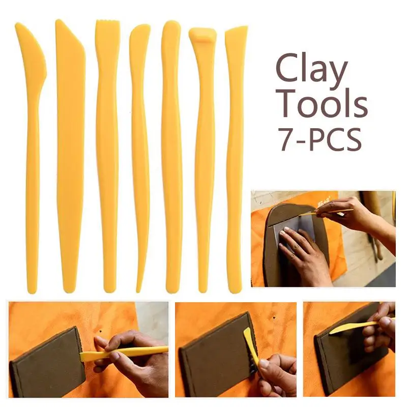 Pottery Sculpting Tools Set Ceramic Detail Texture Shaping Blade Clay Modeling Stainless Steel Tool Kit Carving Hole Punch