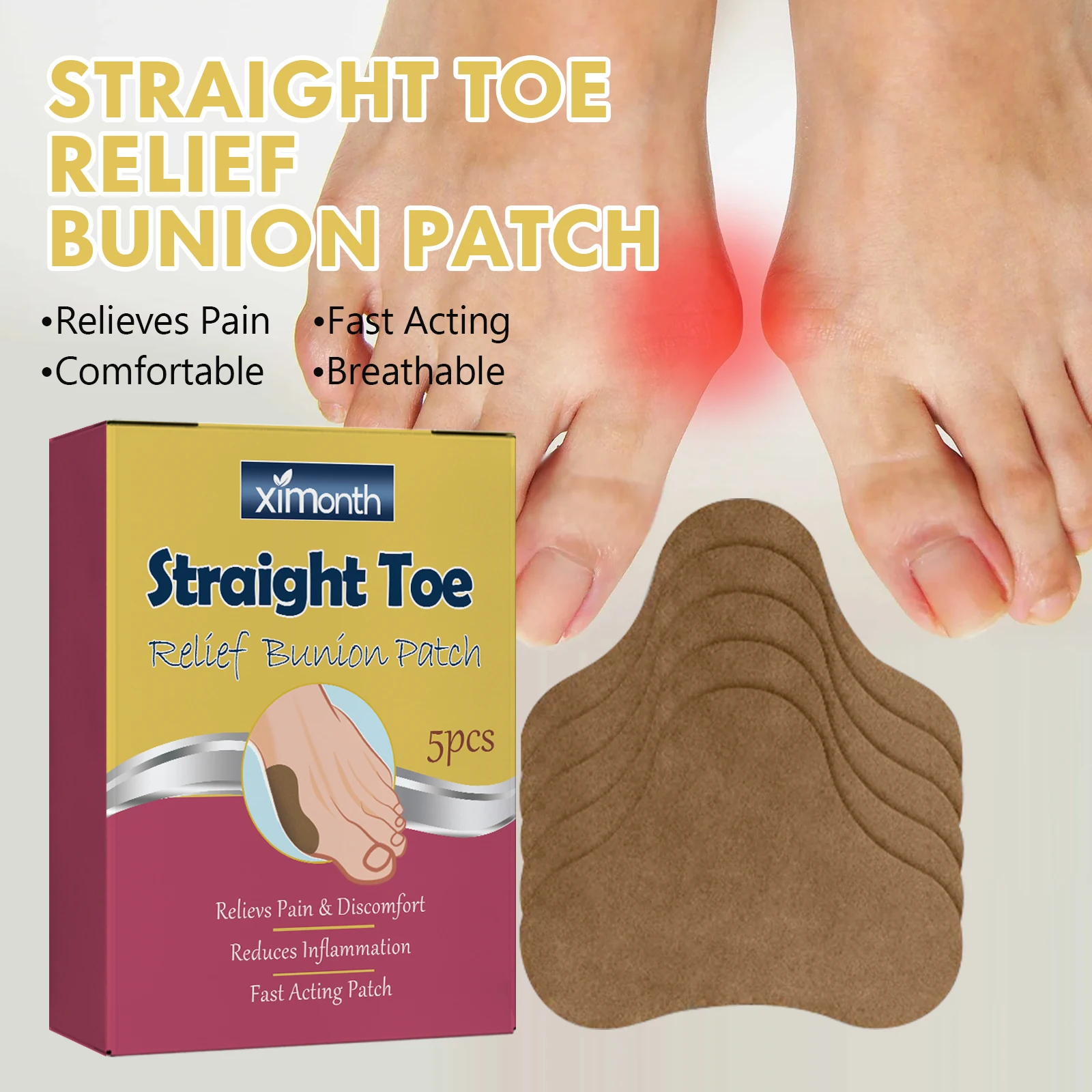 Anti Infection Nail Patch Onychomycosis Removal Grey Nail Repair Remove Fungus Ingrown Toenail Care Paronychia Treatment Stic