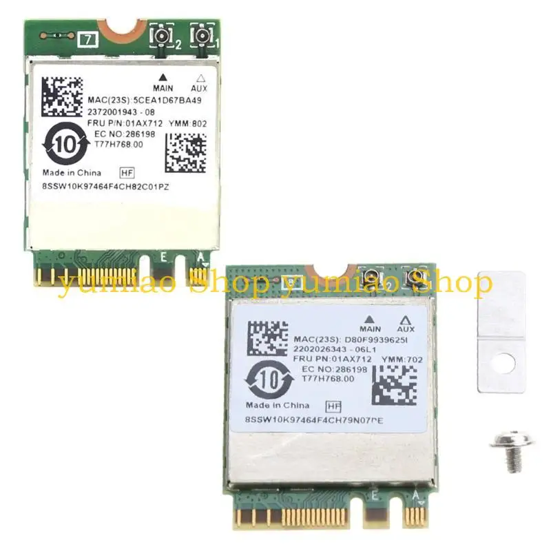 587B 무선 네트워크 카드 BT4.0 WiFi 어댑터 듀얼 대역 M2-NGFF RTL8822BE WiFi 카드