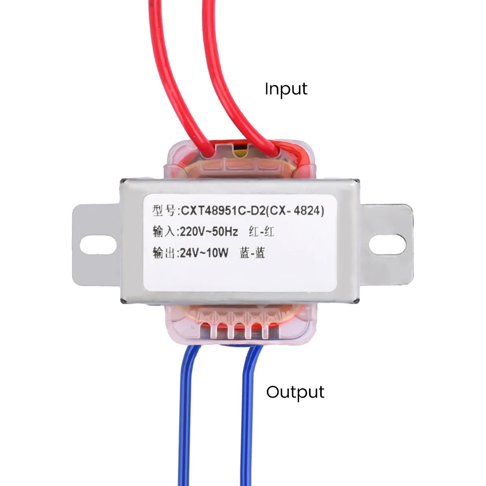 EI transformator vermogenstransformator EI48*24 10W 220V/380V naar 6V9V12V15V18V24V enkele en dubbele isolatie 10VA (220 tot 15-0-15V